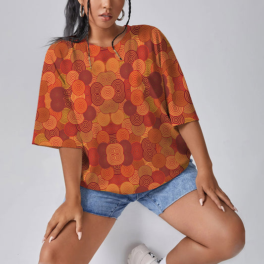 Australia Aboriginal Women Oversized T-Shirt | Printed Graphic Tees