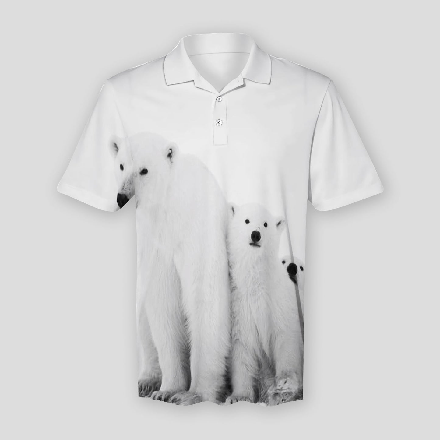 Polar Bear Polo Shirt For Men | Polo T-shirt | Men Short Sleeve Shirt