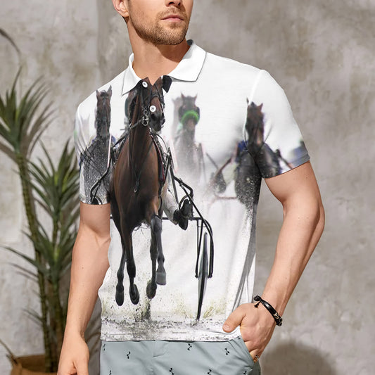 Harness Racing Polo Shirt For Men | Polo T-shirt | Men Short Sleeve Shirt