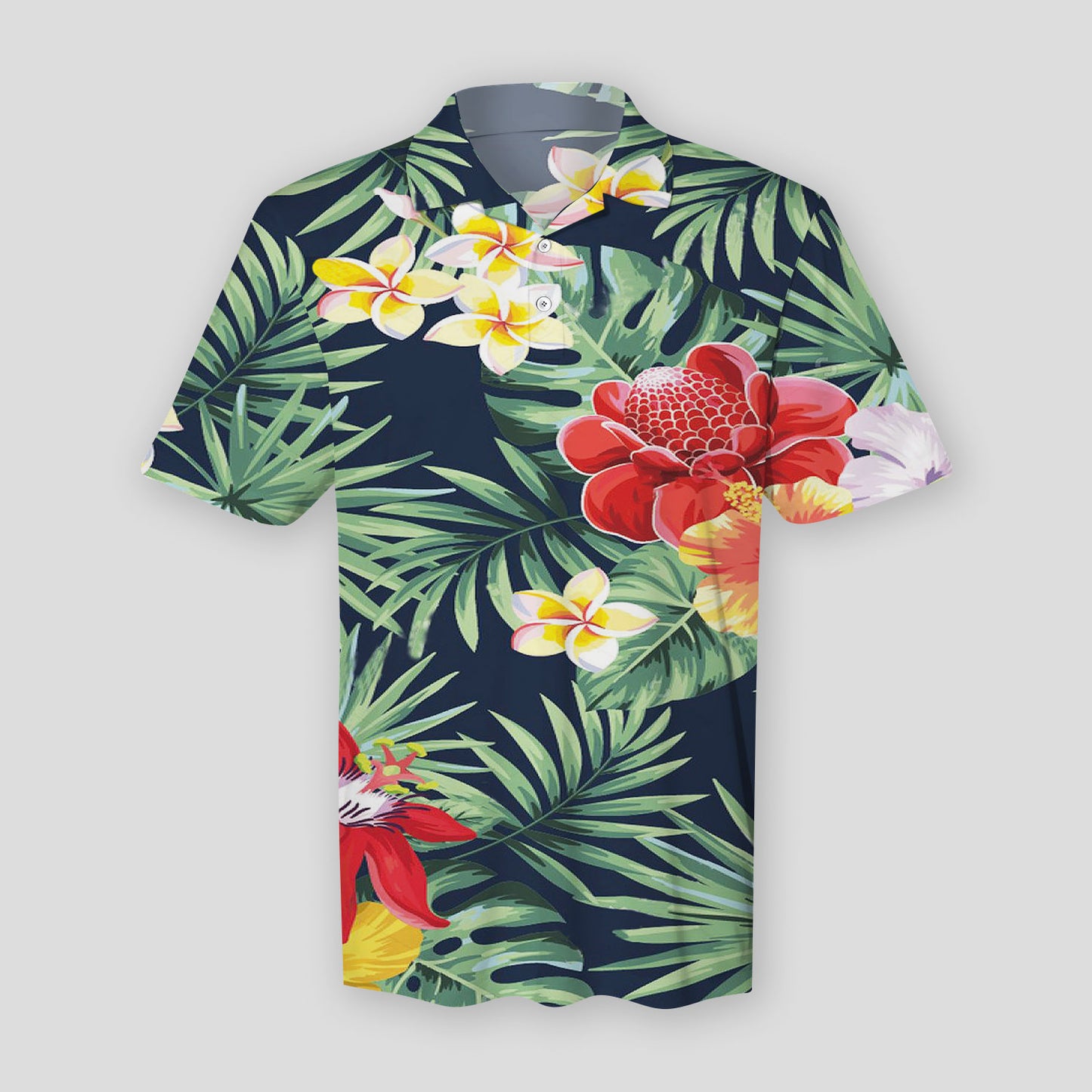 Summer Tropical Hawaii Polo Shirt For Men | Polo T-shirt | Men Short Sleeve Shirt
