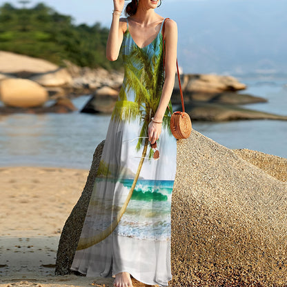 Beach Sleeveless Maxi Dress | Women Summer Dress | Sundress