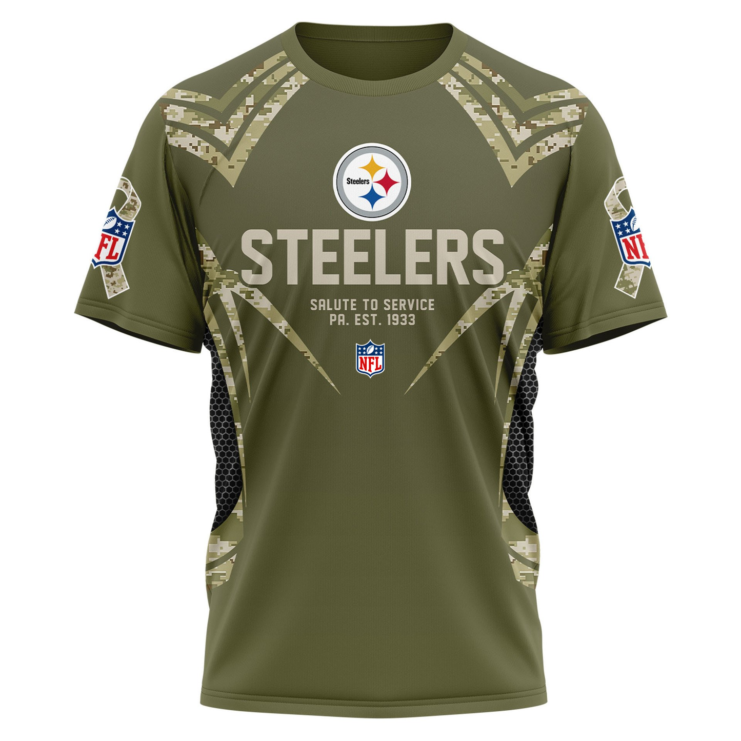 PS Premium NFL Salute to Service Camo 3D Shirt DDT CTND