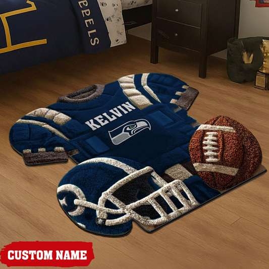 SEA X New NFL Cashmere Rug For Home Custom Gift Any Name NAK NHT