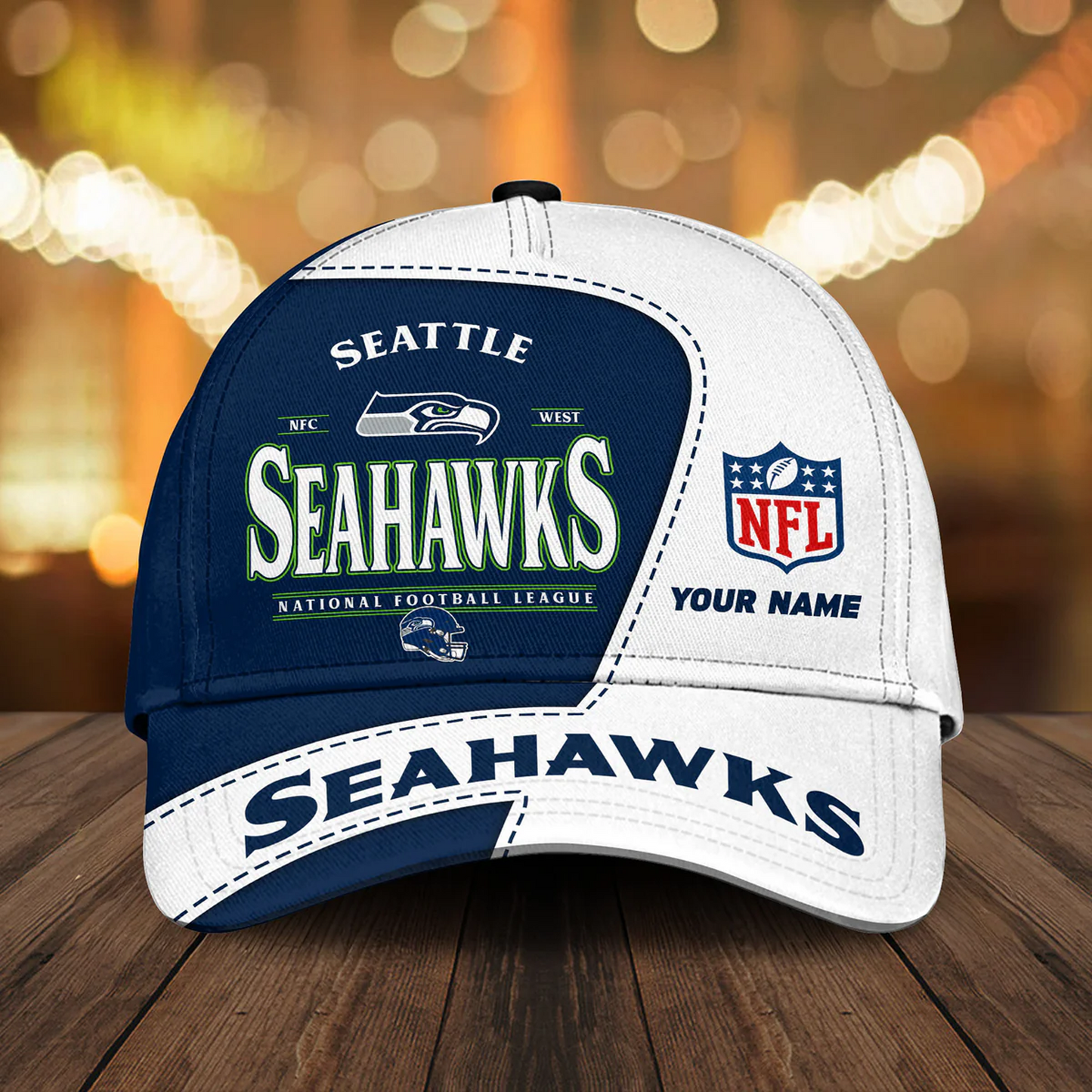 SEA X NFL Classic Logo Limited Edition Hoodie And Cap NAK NHT