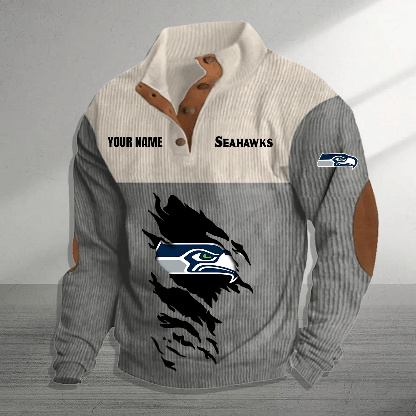 SEA x NFL Premium Personalized Game-Day Pullover DATND TANTD