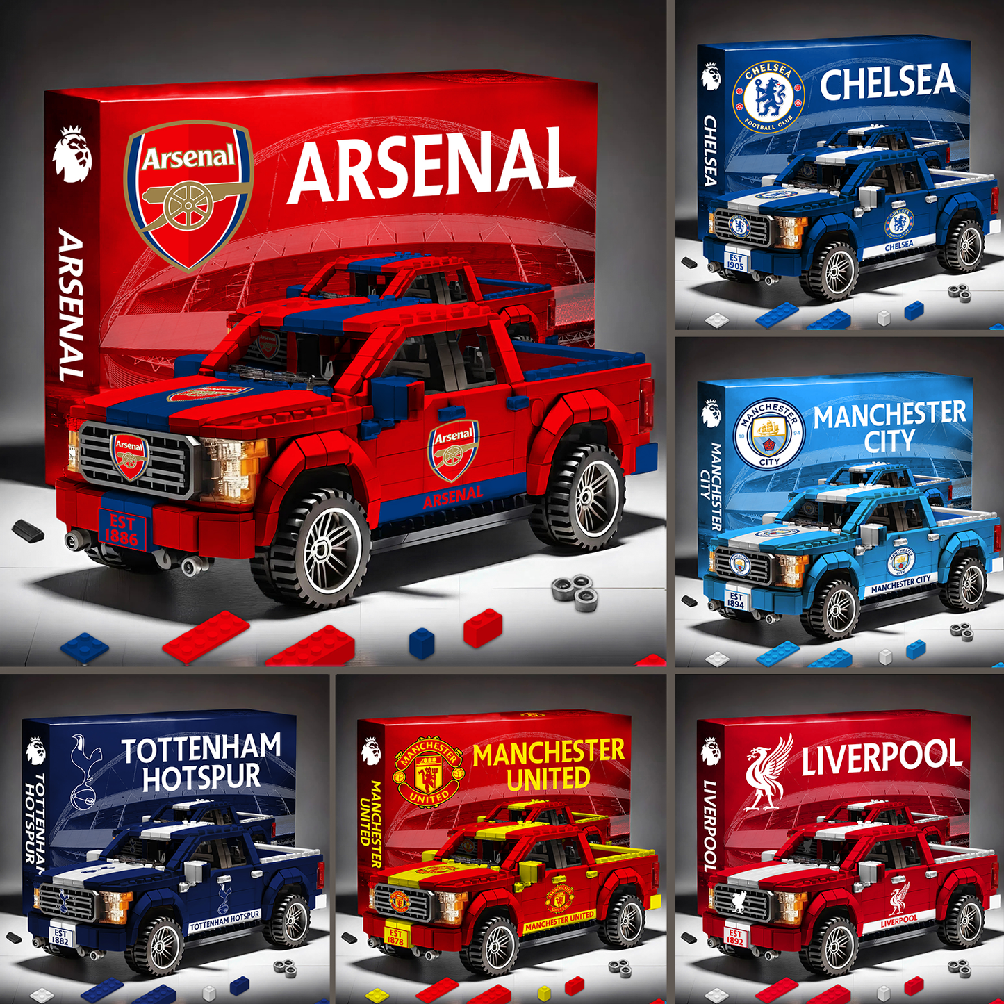 EPL 3D Racing Truck Model Building Block Set 2911 V1 NAK NHM