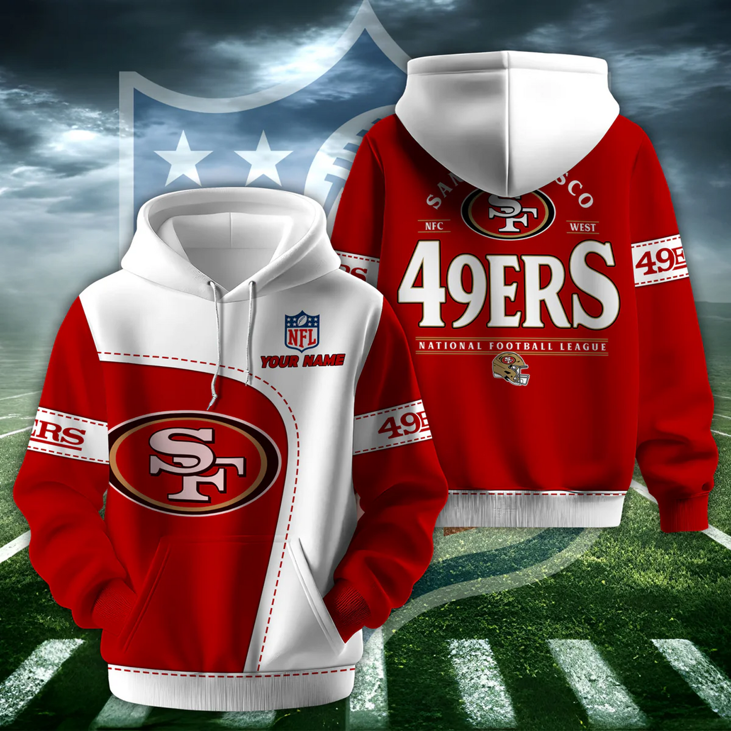SF X NFL Classic Logo Limited Edition Hoodie And Cap NAK NHT