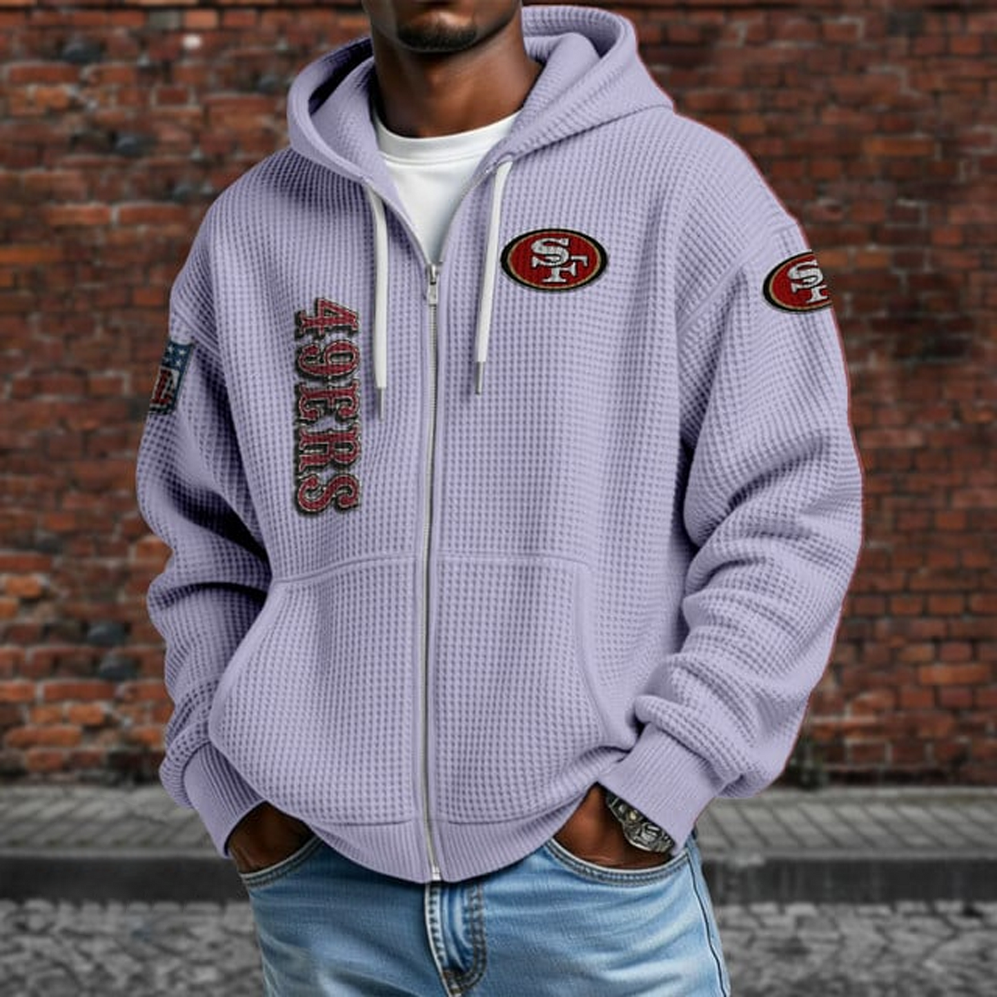 SF X NFL Textured Lounge Zip-up Hoodie NAK NHT