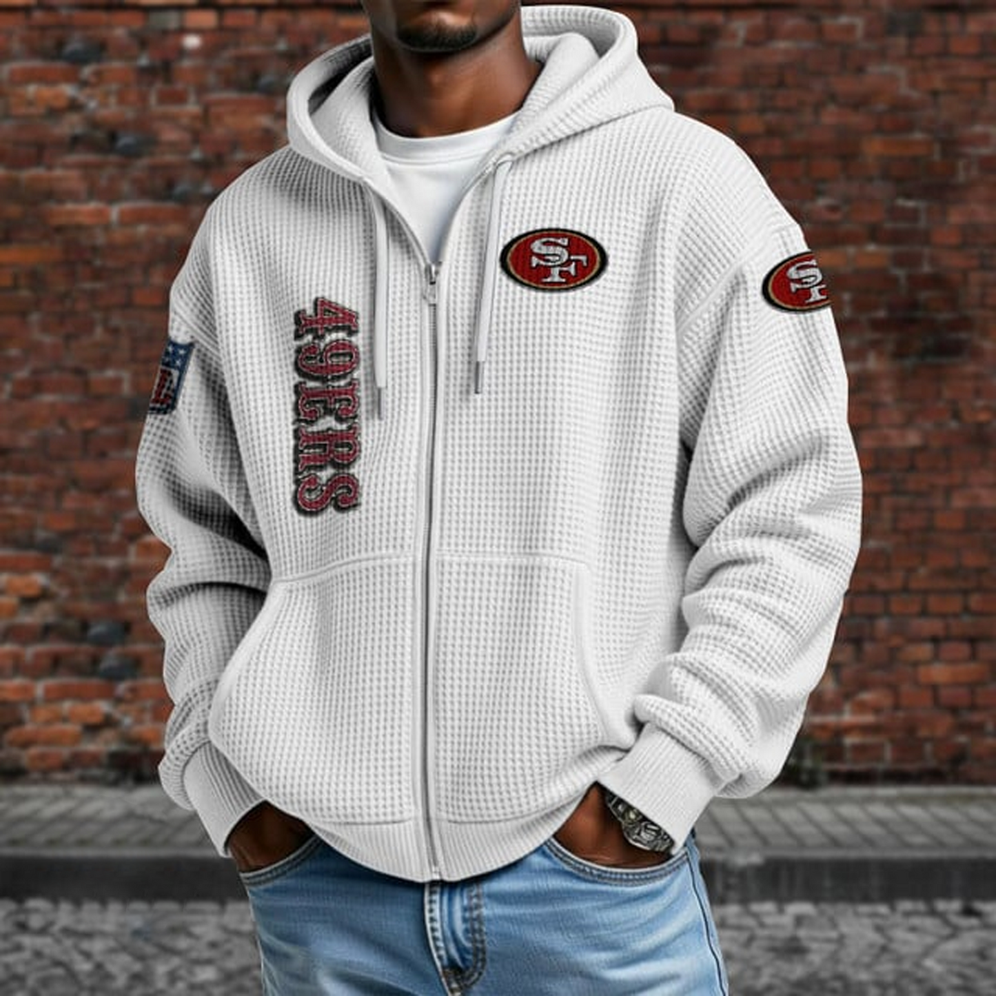 SF X NFL Textured Lounge Zip-up Hoodie NAK NHT