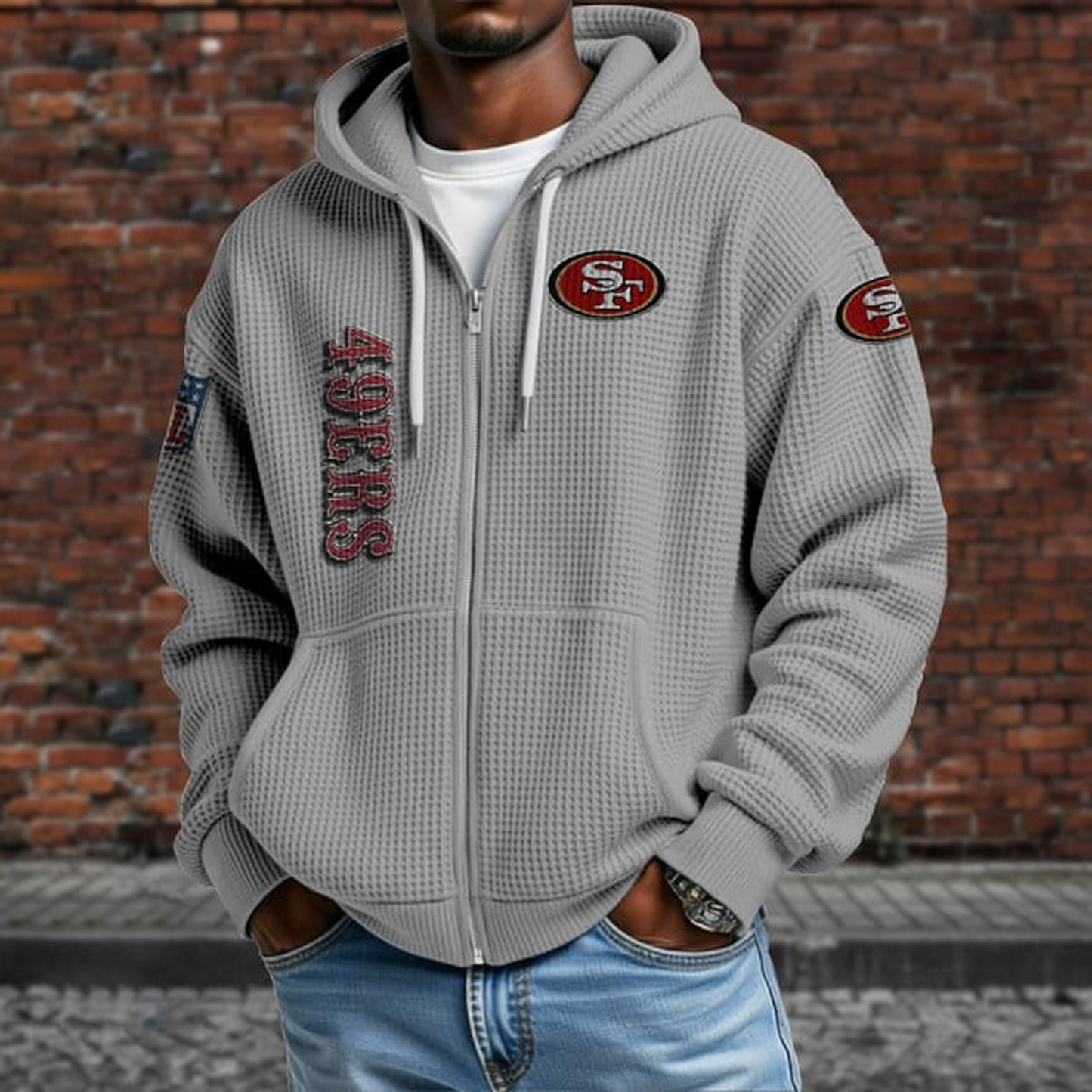 SF X NFL Textured Lounge Zip-up Hoodie NAK NHT