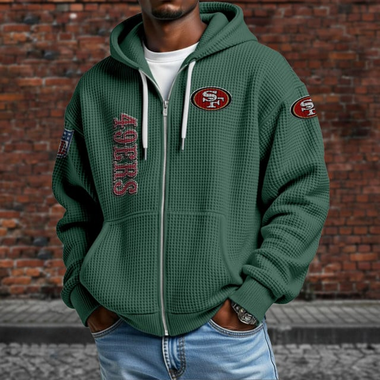 SF X NFL Textured Lounge Zip-up Hoodie NAK NHT