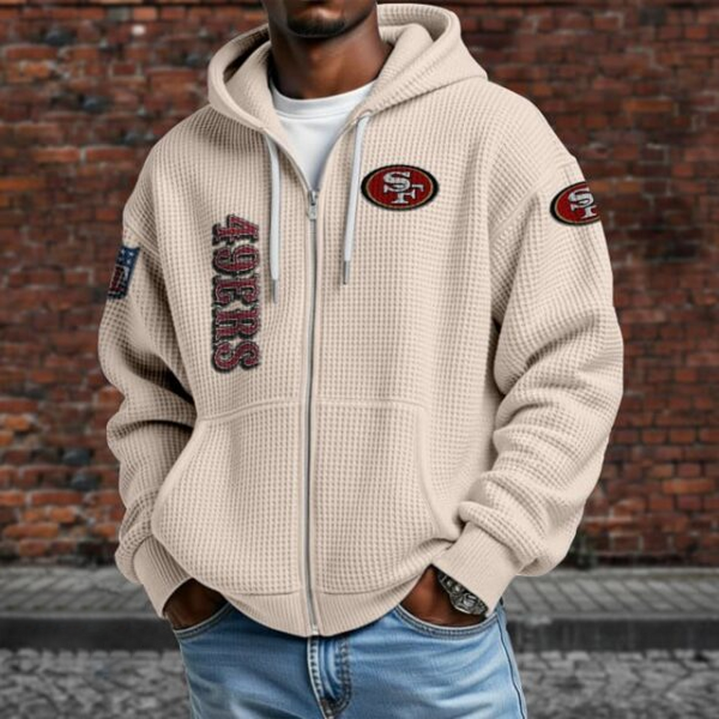 SF X NFL Textured Lounge Zip-up Hoodie NAK NHT