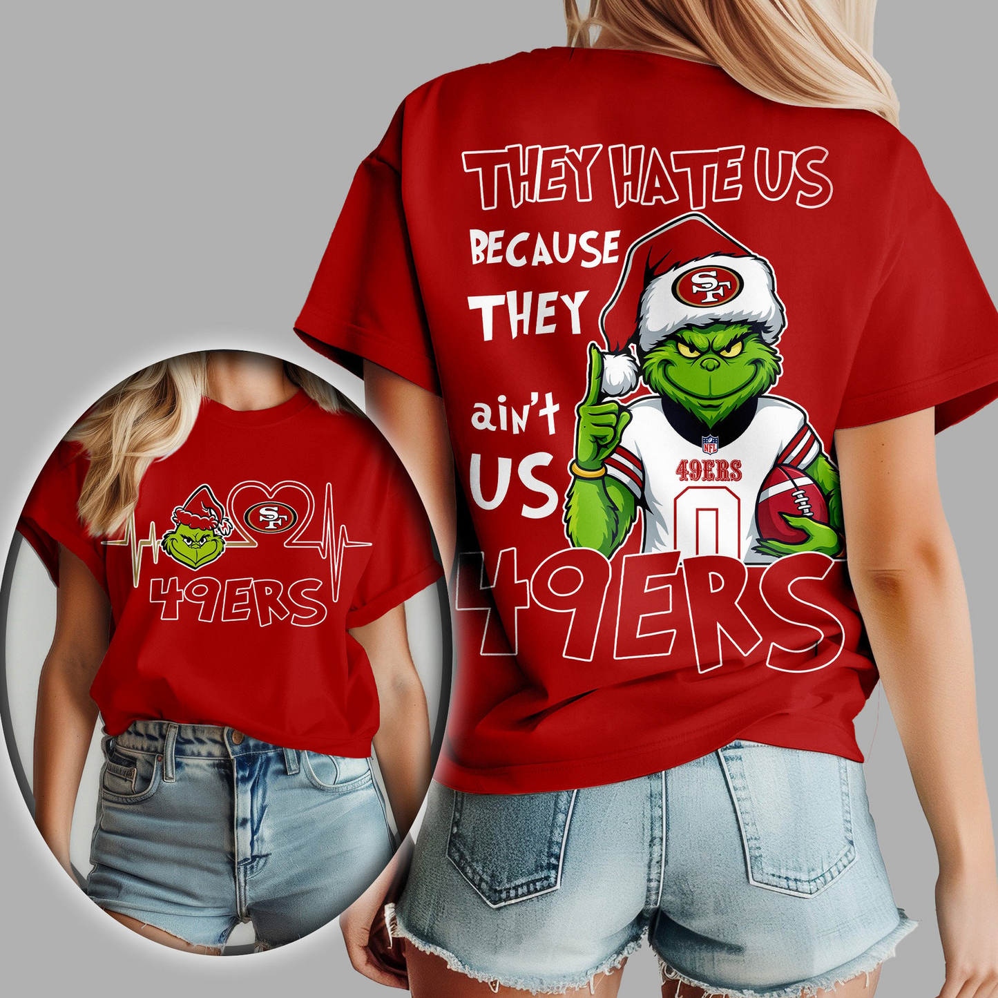 SF49 Premium NFL They Hate Us Woman Shirt DDT CTND