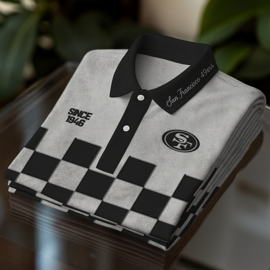 SF49 x NFL Embossed Retro Polo Shirt DDT NTL