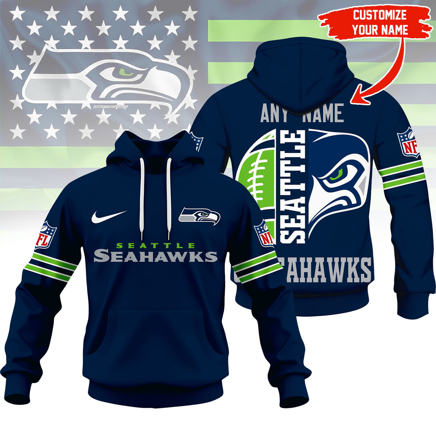SS Premium NFL Fan Hoodie DDT HLPHUONG