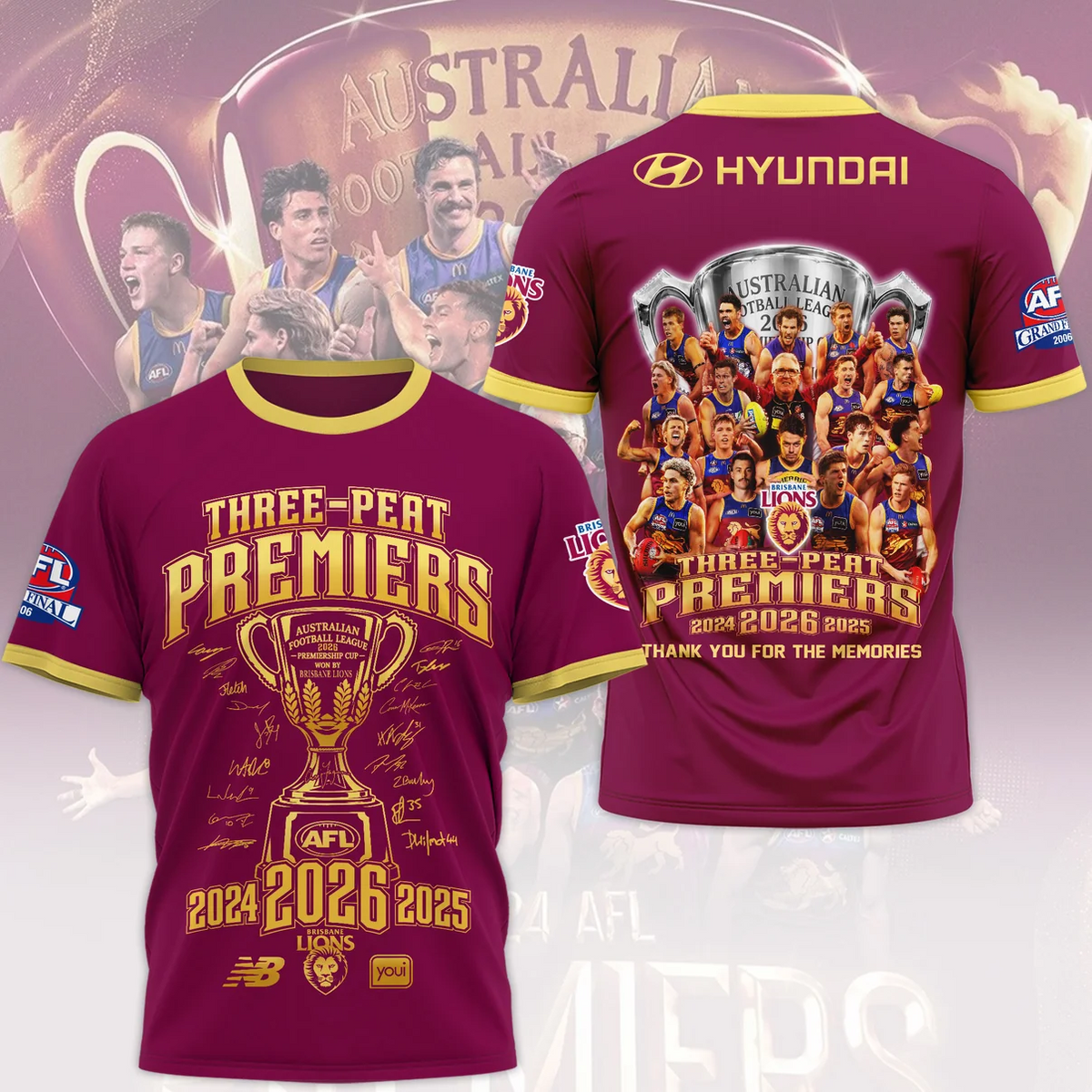 PREMIUM AFL X BL THANK FOR MEMORIES CHAMPIONSHIP TSHIRT V2 LIMITED EDITION NAK TTT