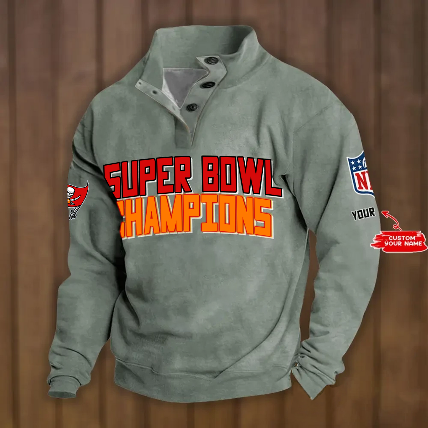 TB x NFL Double Breasted Stand Collar Hoodies DATND TANTD