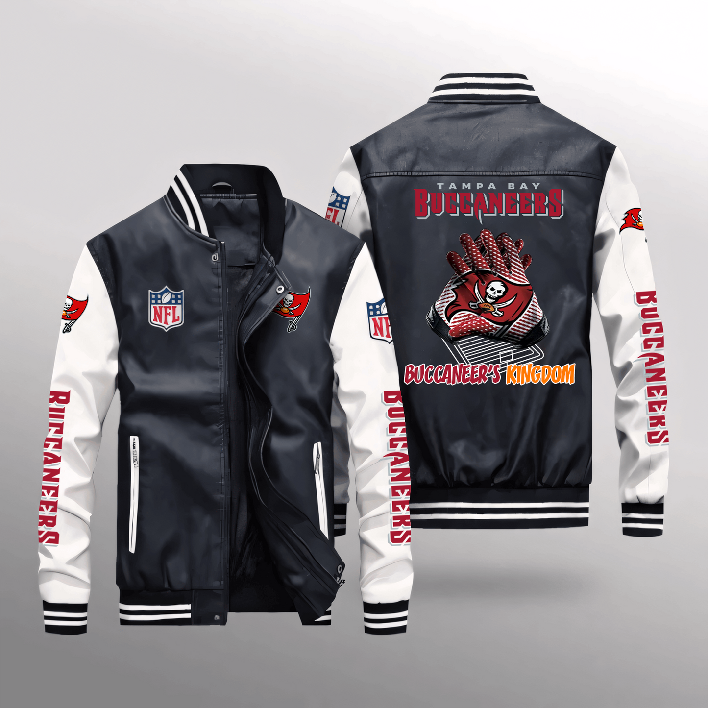 TB x NFL Leather Bomber Jacket DATND TANTD