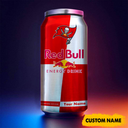 TB x NFL Mix RedB Drink Can Tumbler Custom Any Name DATND TANTD