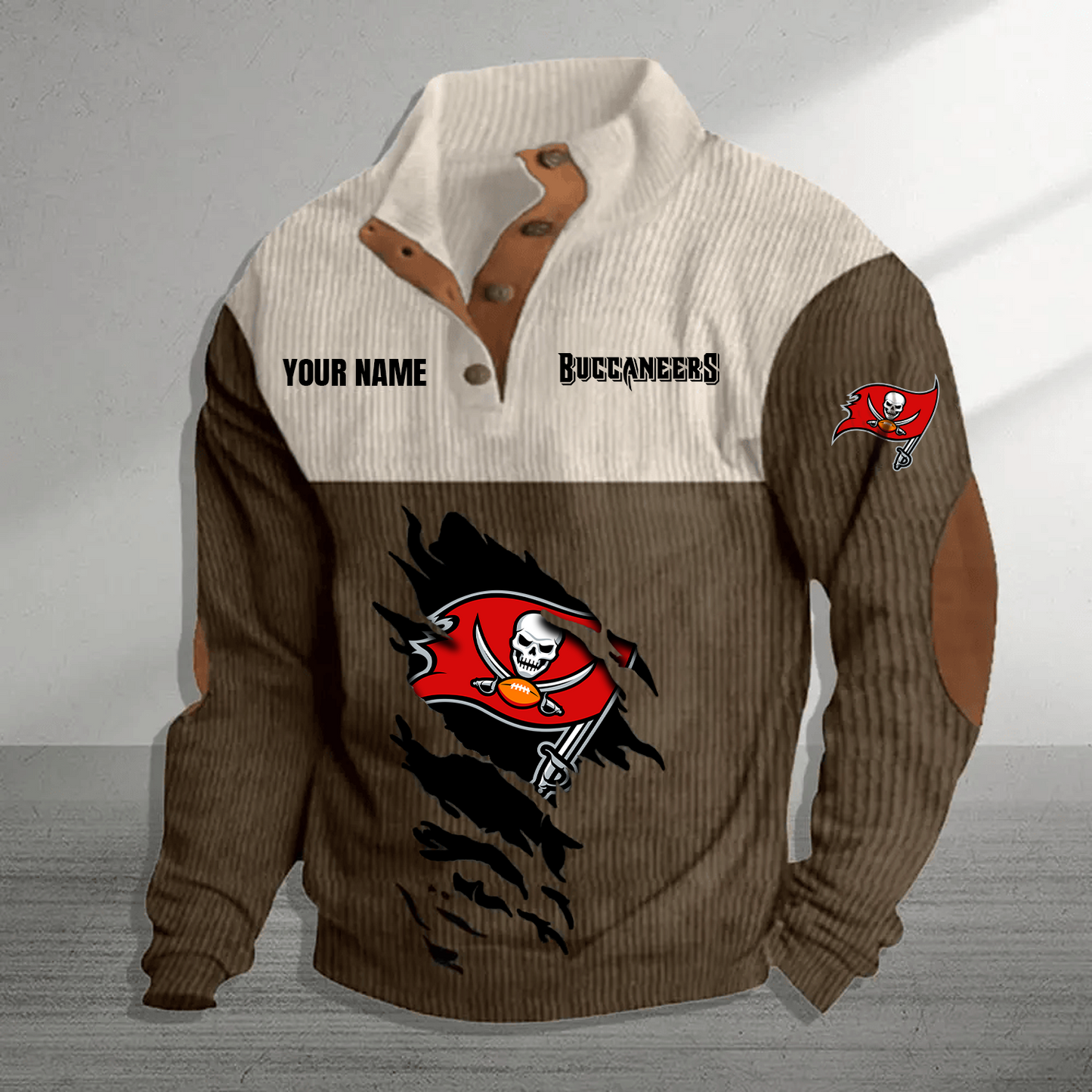TB x NFL Premium Personalized Game-Day Pullover DATND TANTD