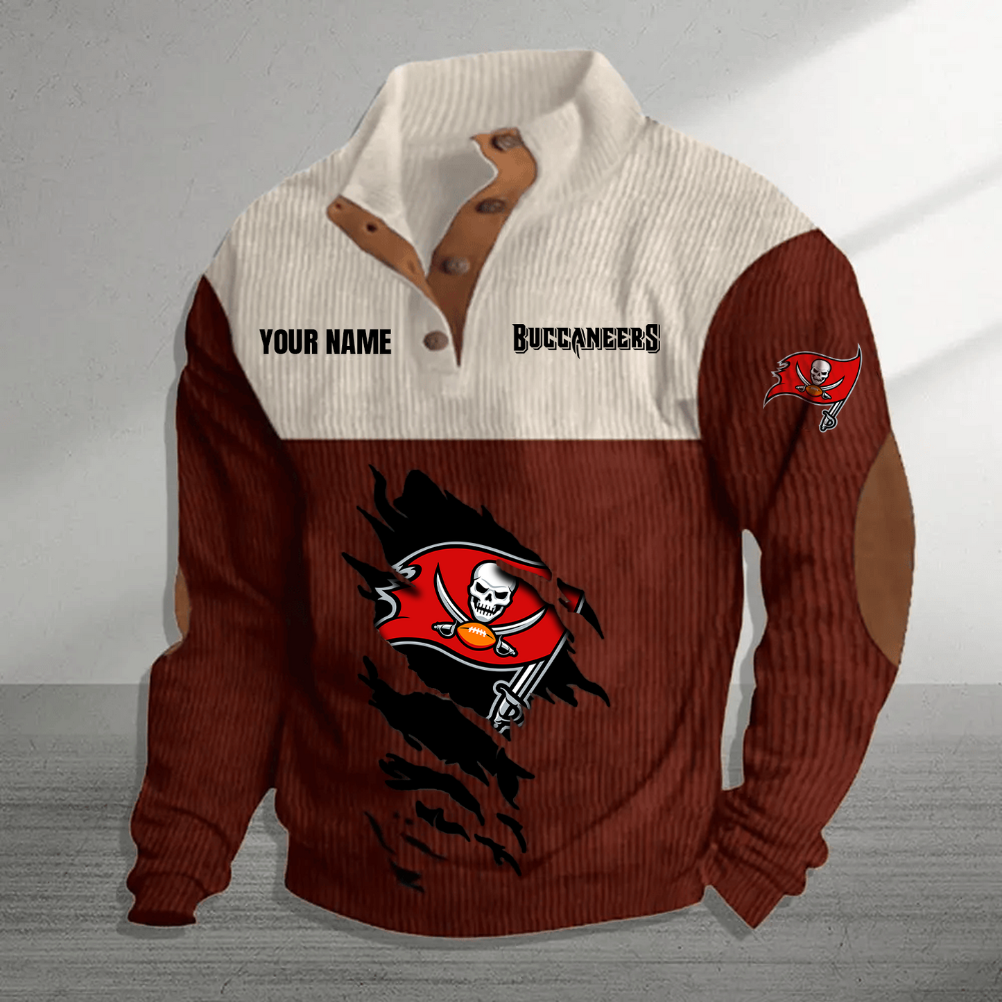 TB x NFL Premium Personalized Game-Day Pullover DATND TANTD