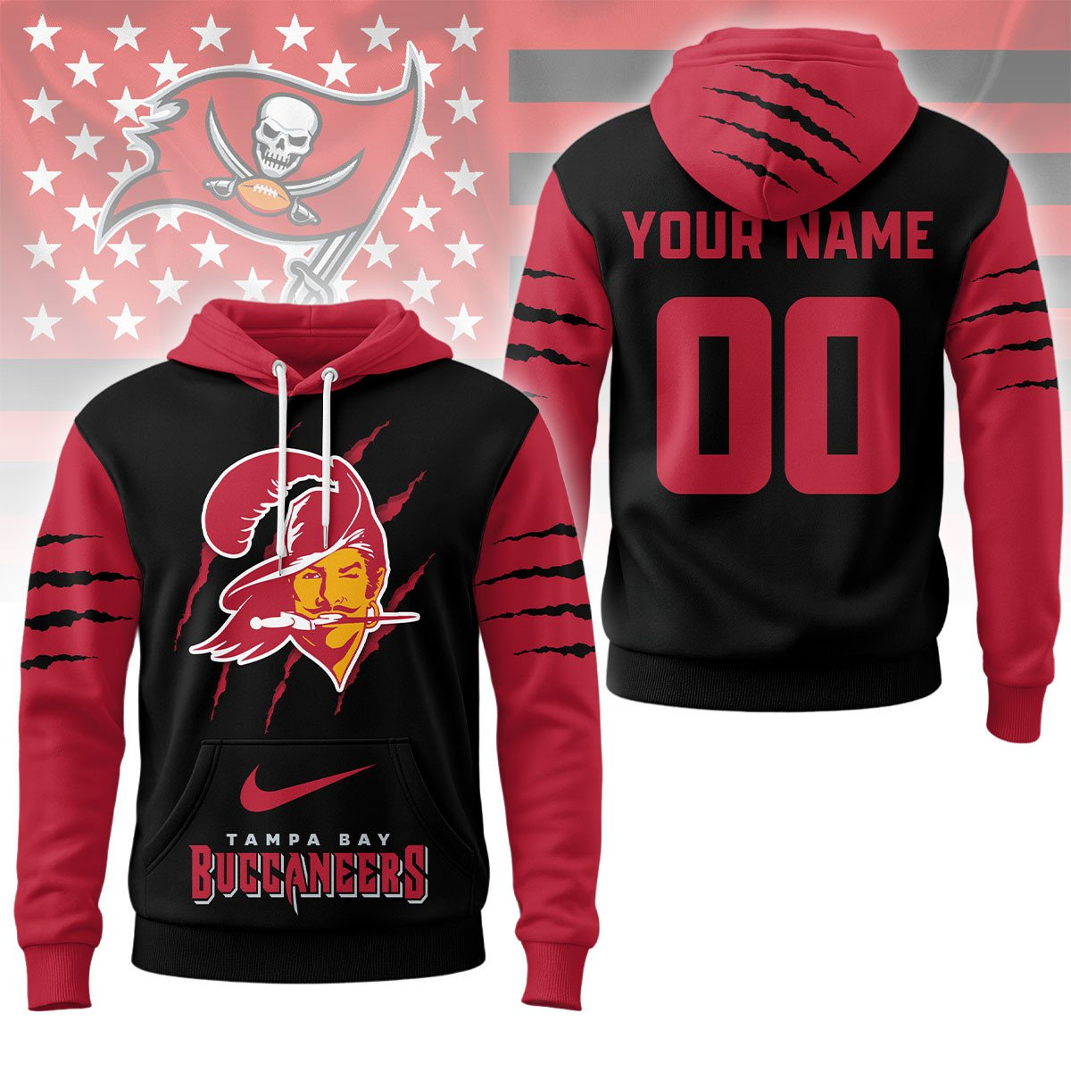 TBB Premium NFL Fan Pride Claw Hoodie DDT CTND