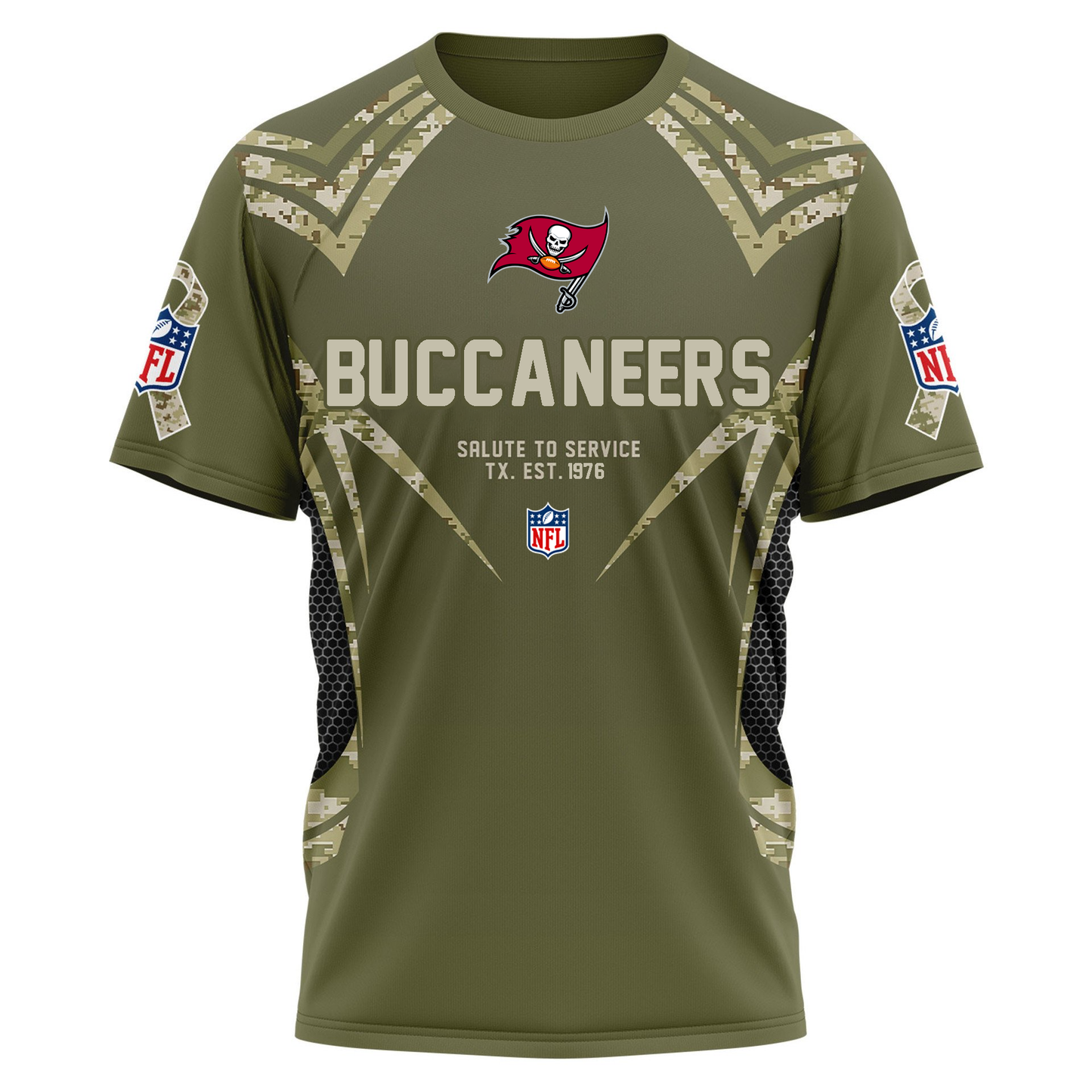 TBB Premium NFL Salute to Service Camo 3D Shirt DDT CTND