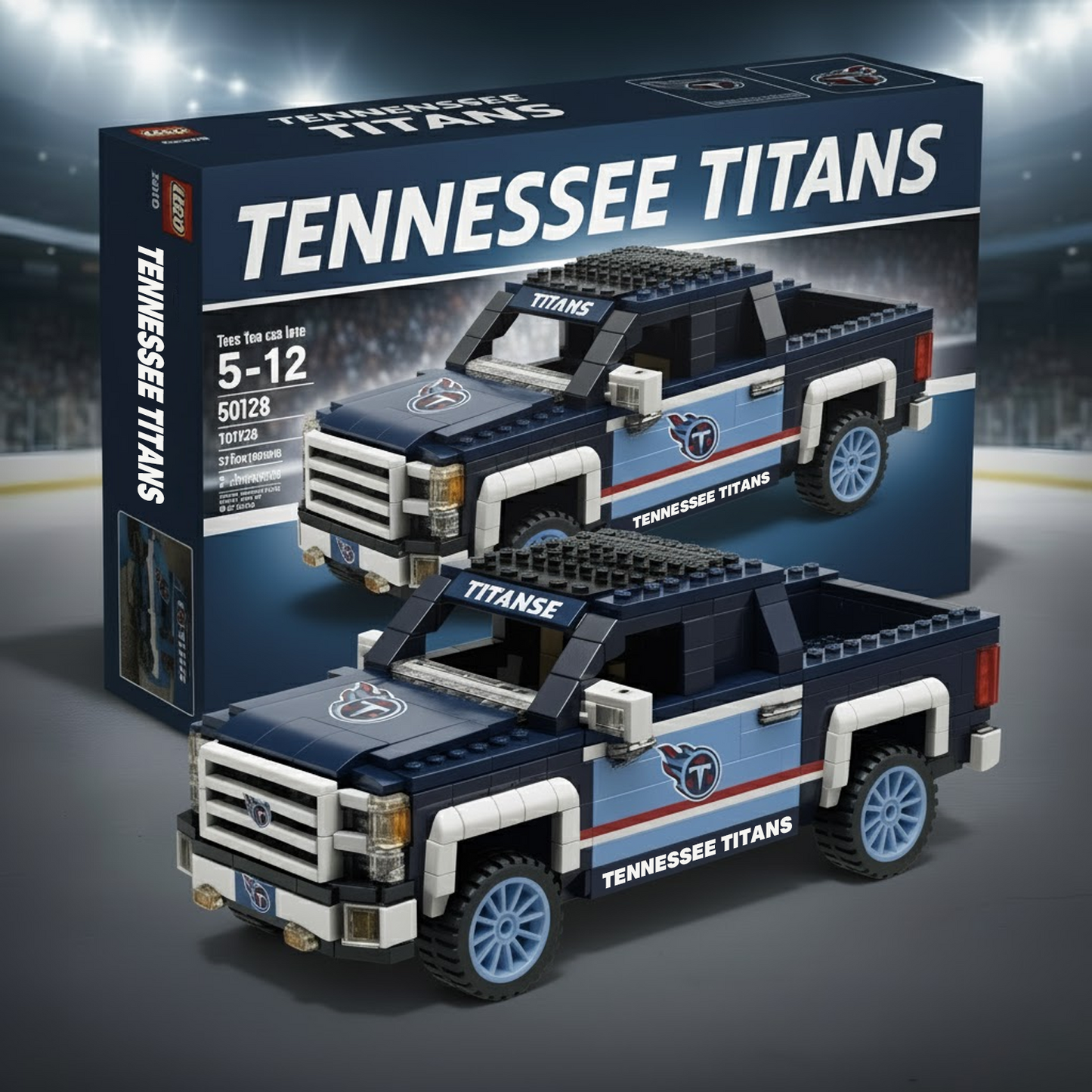 TEN  x NFL 3D Racing Truck Model Building Block Set V1 NAK NHT