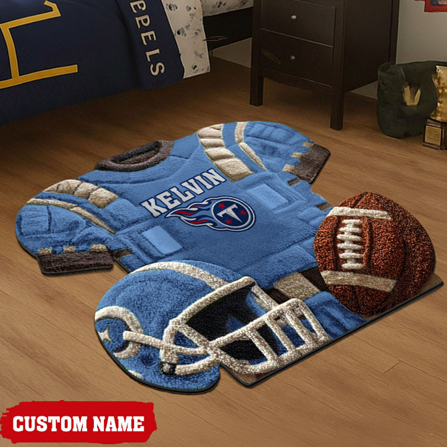 TEN X New NFL Cashmere Rug For Home Custom Gift Any Name NAK NHT