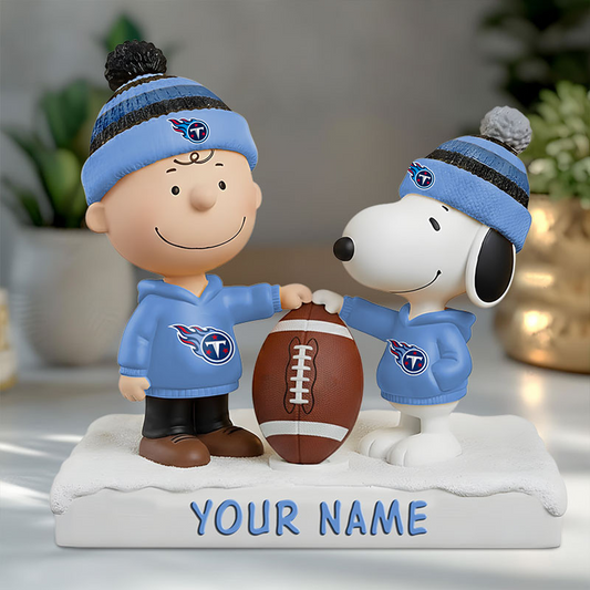 TEN X NFL And SnooPy Acrylic Block Plaque Custom Name Gifts NAK NHT