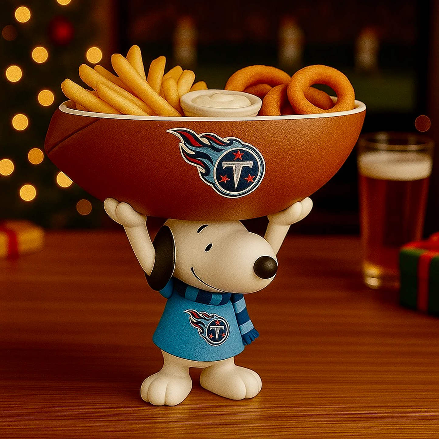 TEN X NFL Creative Football Team Snoopy Snack Tray NAK NHT