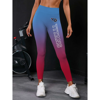 TEN x NFL High Waist Push Up Printed Leggings DATND TANTD