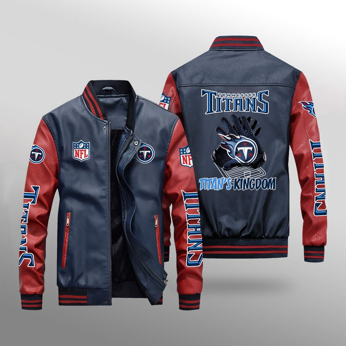 TEN x NFL Leather Bomber Jacket DATND TANTD