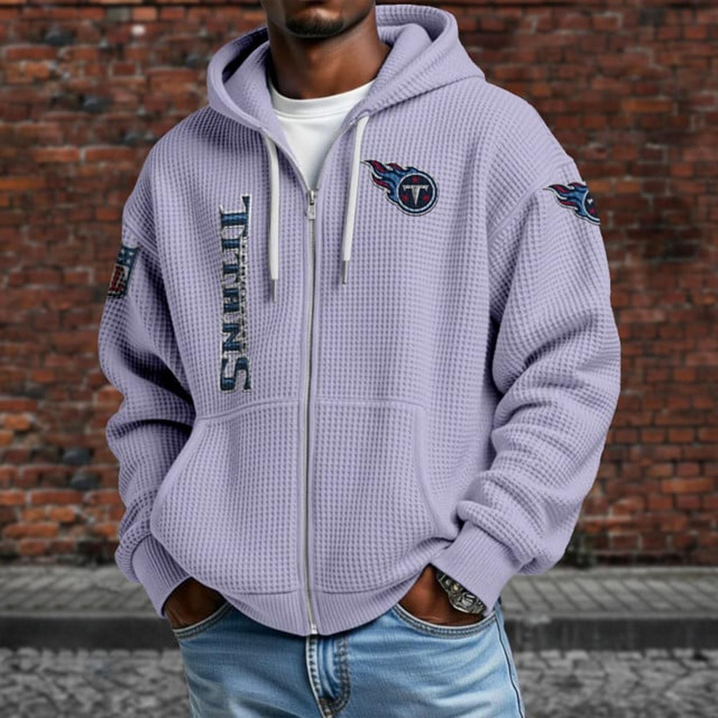 TEN X NFL Textured Lounge Zip-up Hoodie NAK NHT