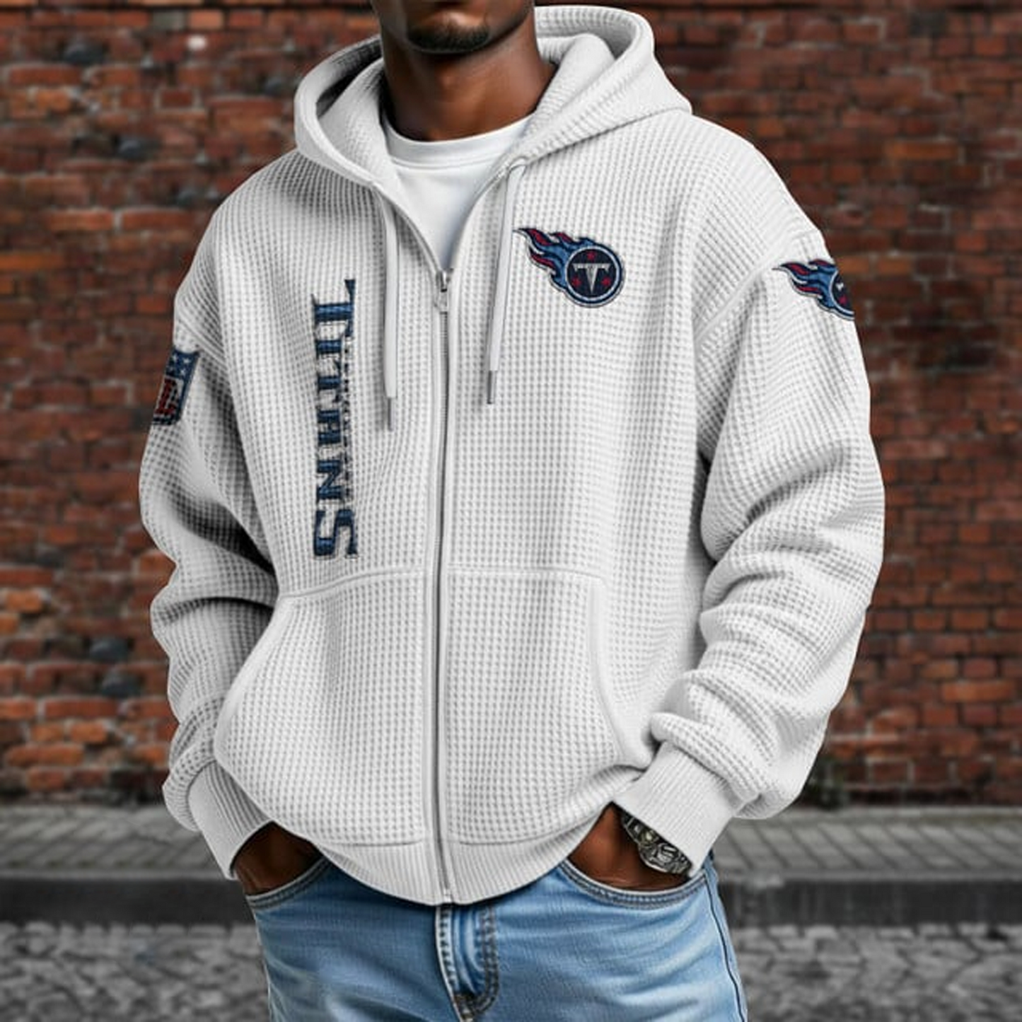 TEN X NFL Textured Lounge Zip-up Hoodie NAK NHT
