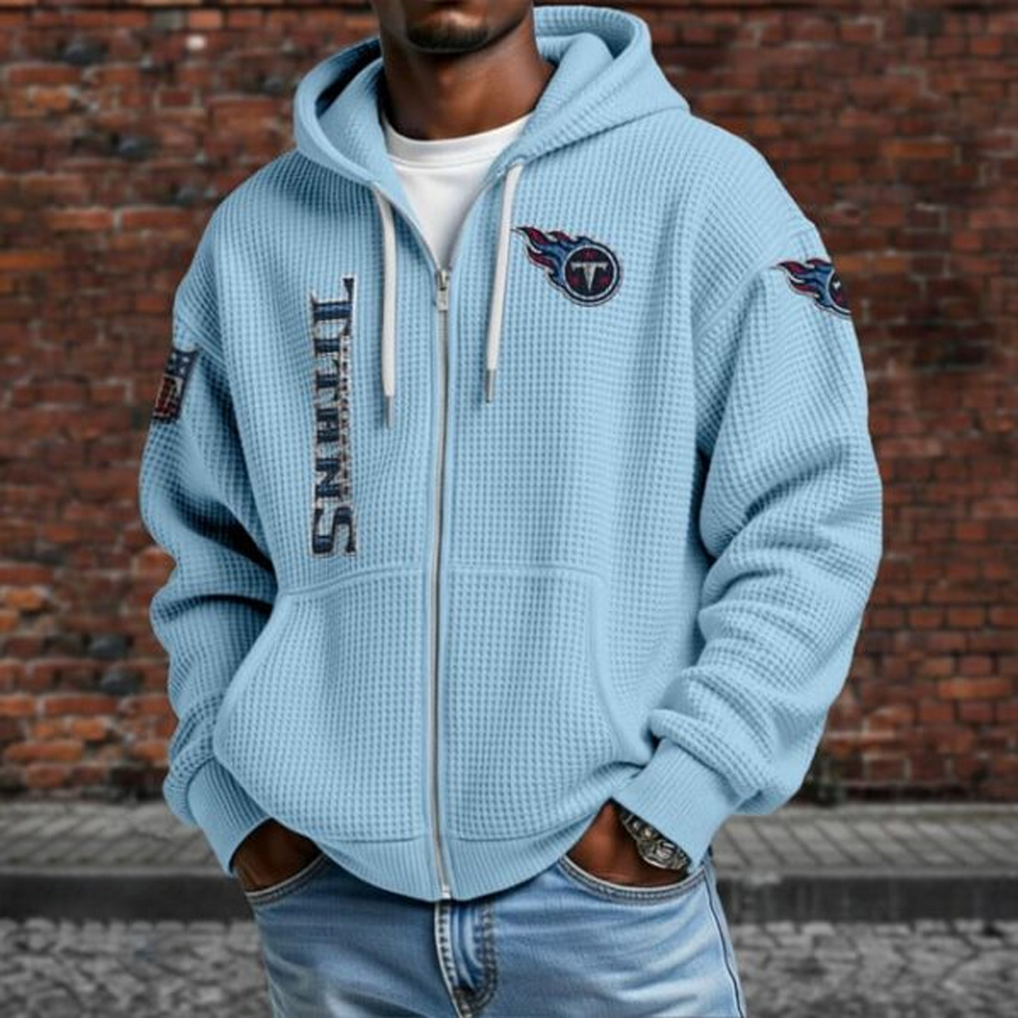 TEN X NFL Textured Lounge Zip-up Hoodie NAK NHT