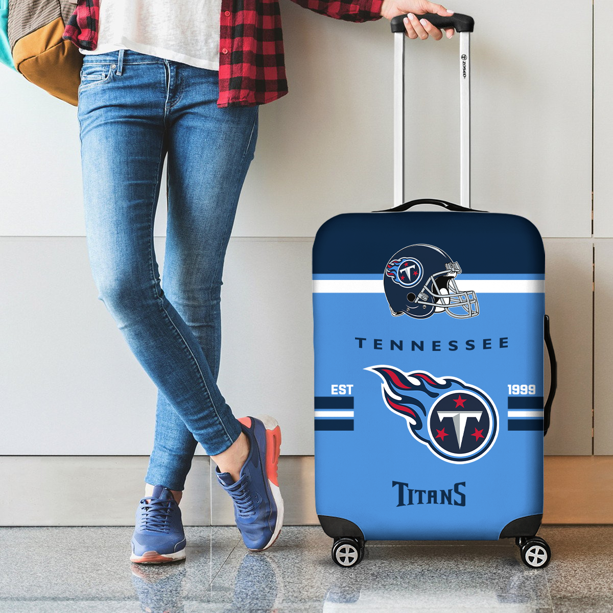 TT NFL Luggage Cover Suitcase Protector DDT NTL