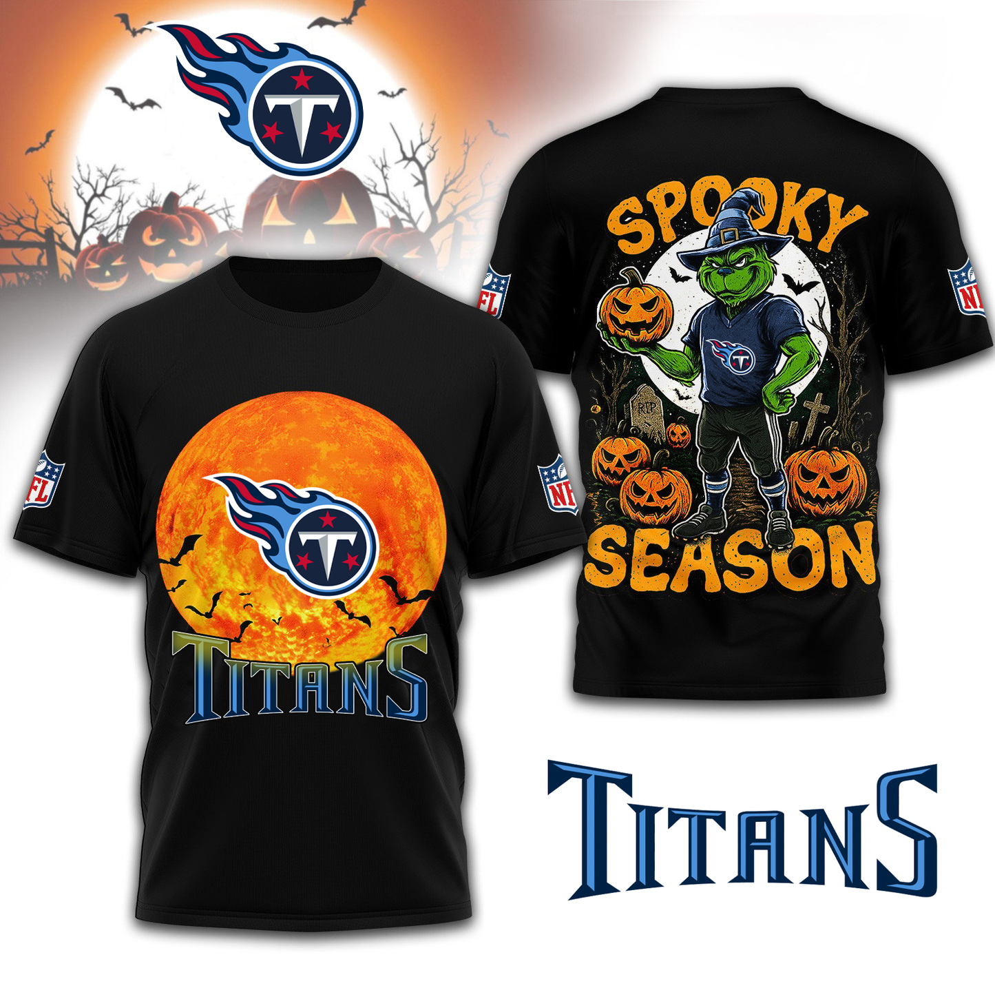 TT Premium NFL Spooky Season 3D Shirt DDT CTND