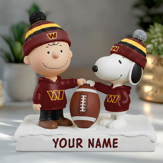 WAS X NFL And SnooPy Acrylic Block Plaque Custom Name Gifts NAK NHT