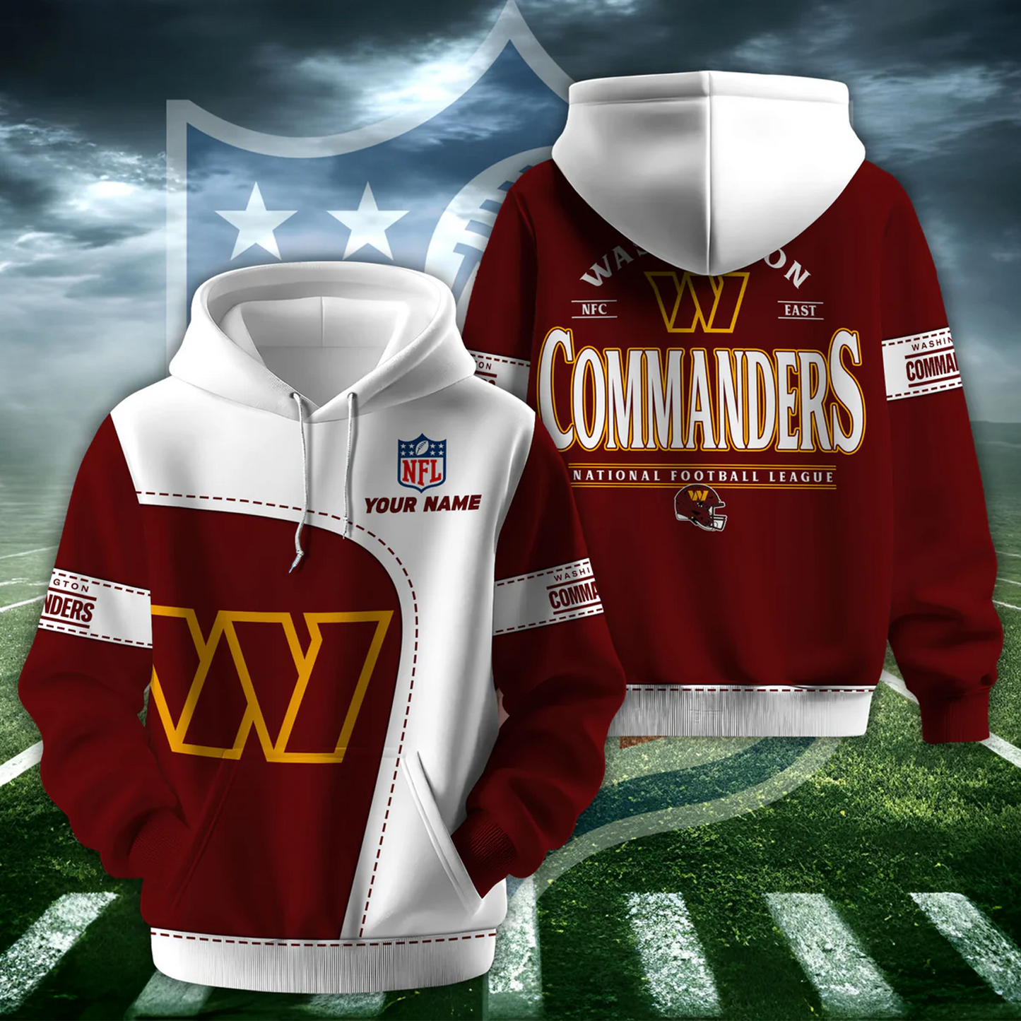 WAS X NFL Classic Logo Limited Edition Hoodie And Cap NAK NHT