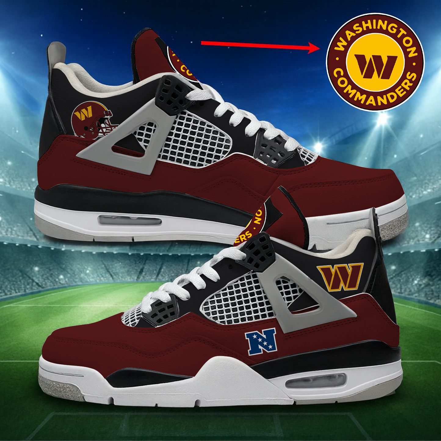 WAS x NFL Custom Sneakers DatND DVT