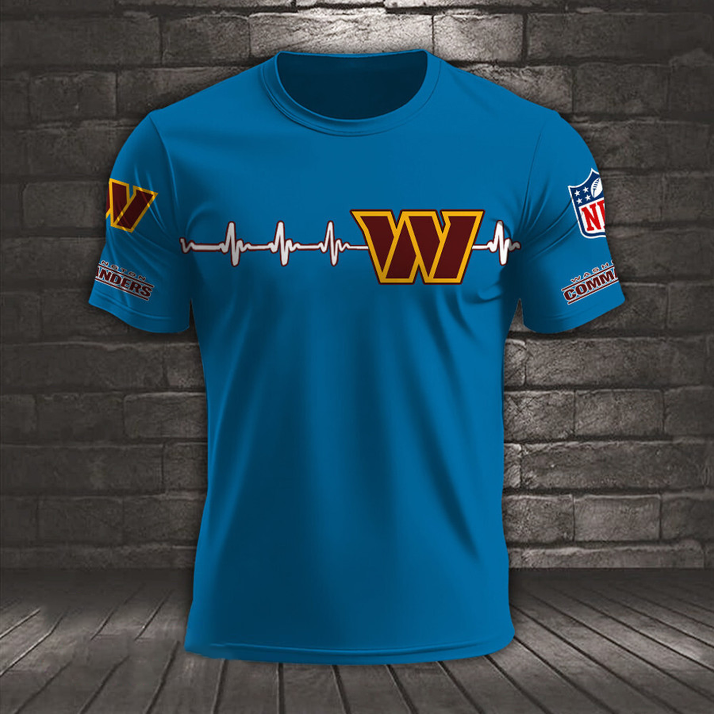 WAS x NFL Heart Rate Map Special 3D Shirt DatND ThuongNH