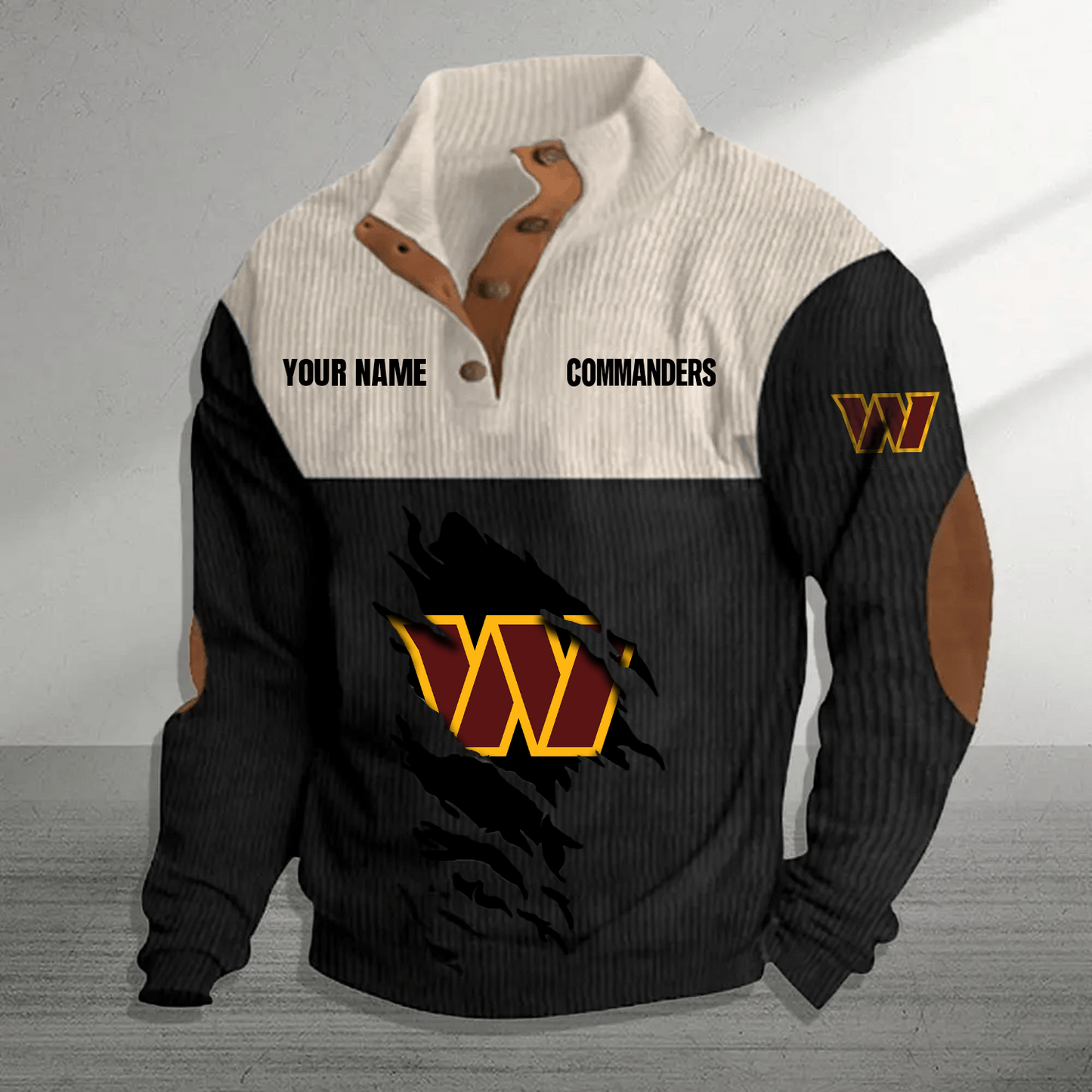 WAS x NFL Premium Personalized Game-Day Pullover DATND TANTD