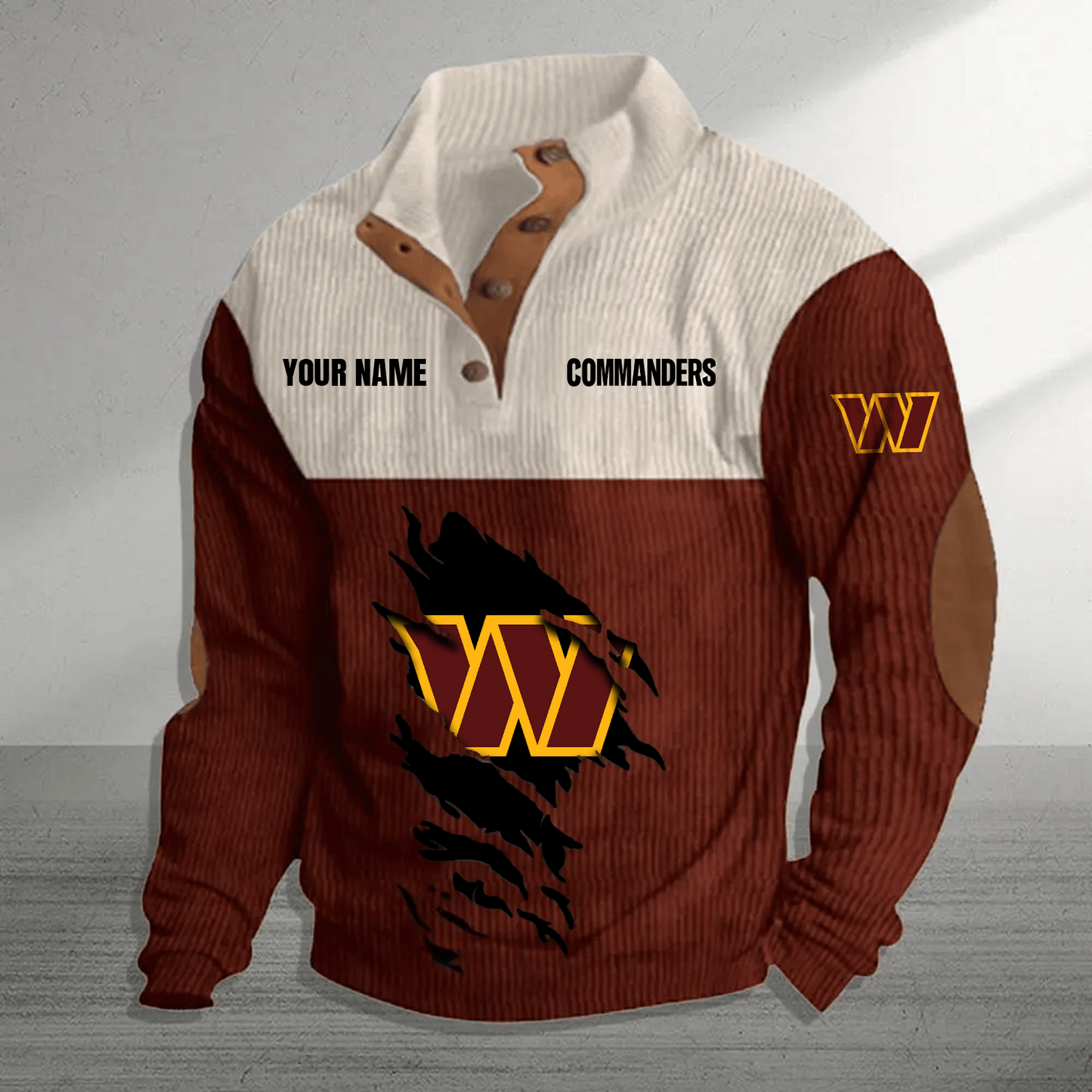 WAS x NFL Premium Personalized Game-Day Pullover DATND TANTD