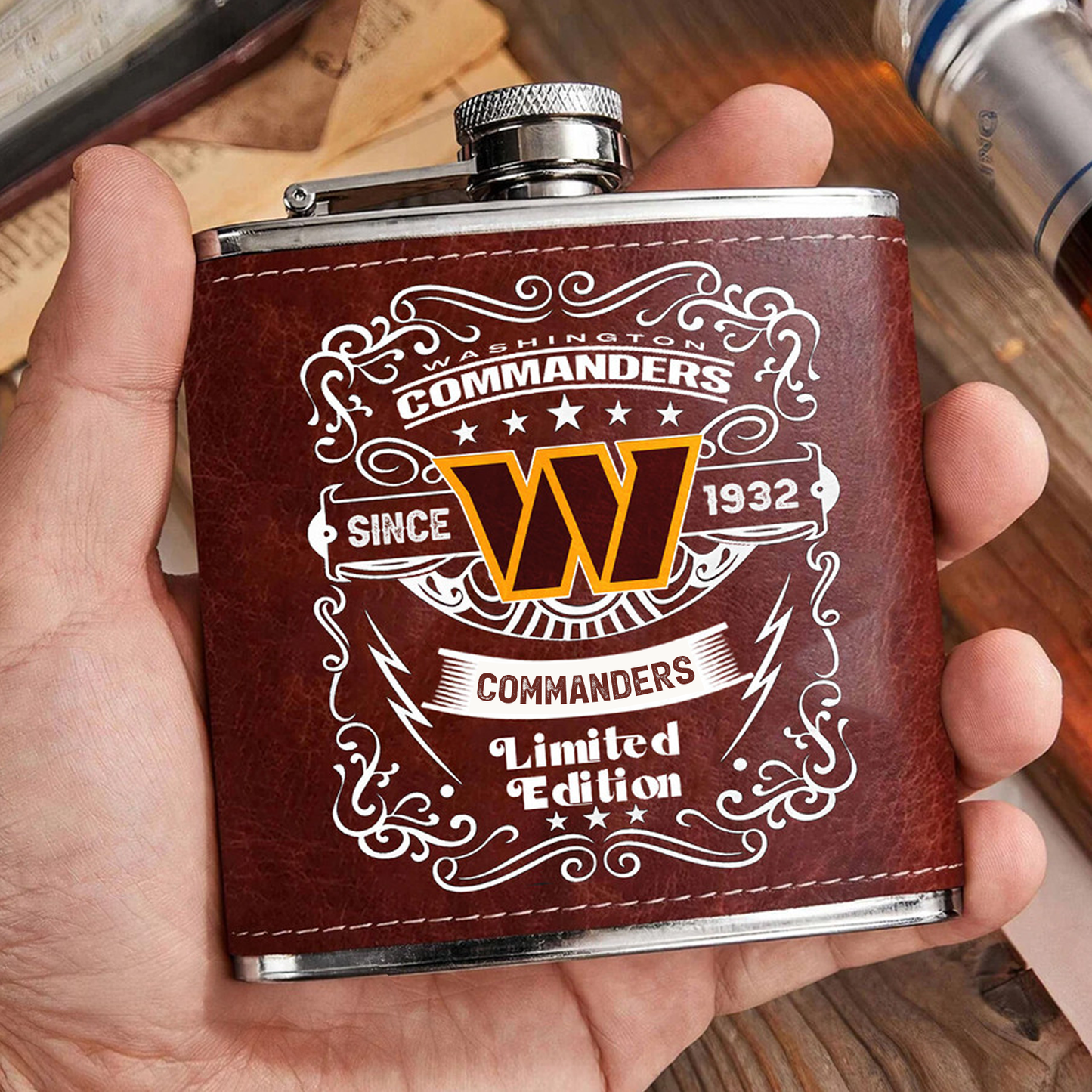 WAS x NFL Stainless Steel Flask DatND ThuongNH