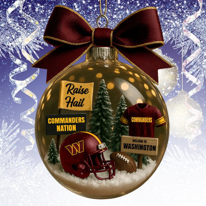 WC  NFL Acrylic Ball Ornament - Best Gift For Fans DDT CTND