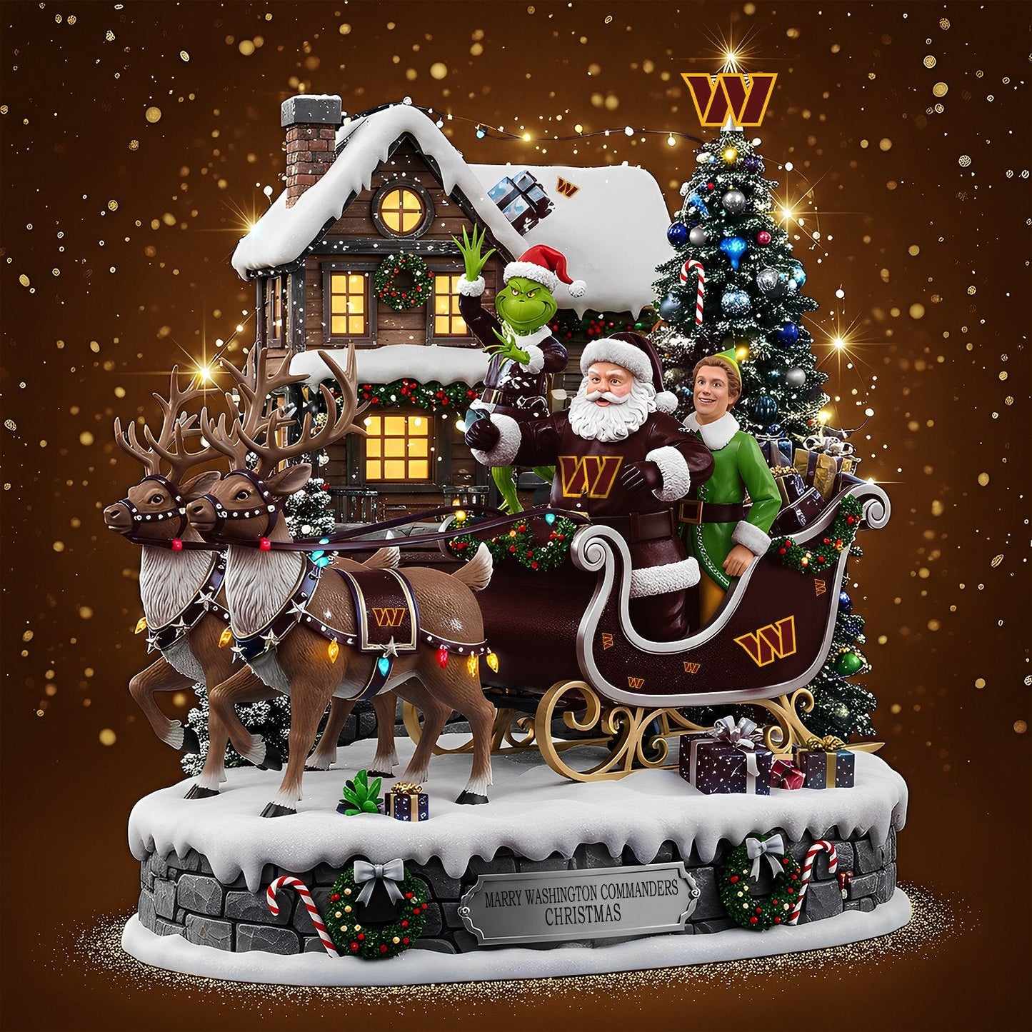 WC Acrylic Block - NFL Christmas Gift For Fans DDT CTND