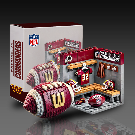 WC x NFL Team Ball & Changing Room Building Block Football Set DDT CTND