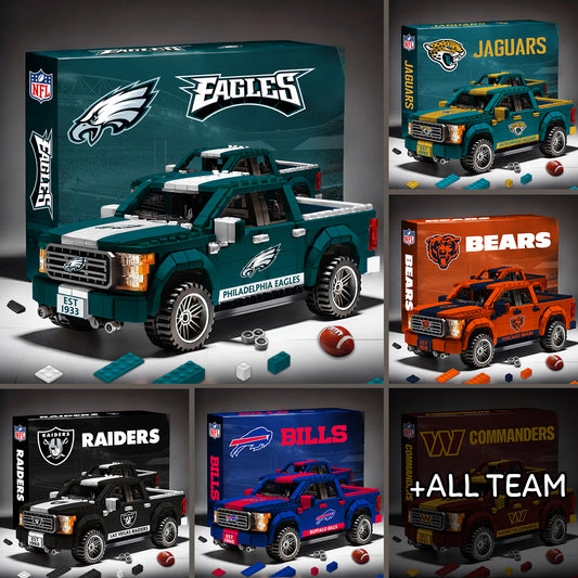 NFL 3D Racing Truck Model Building Block Set 2411 V1 NAK NHM